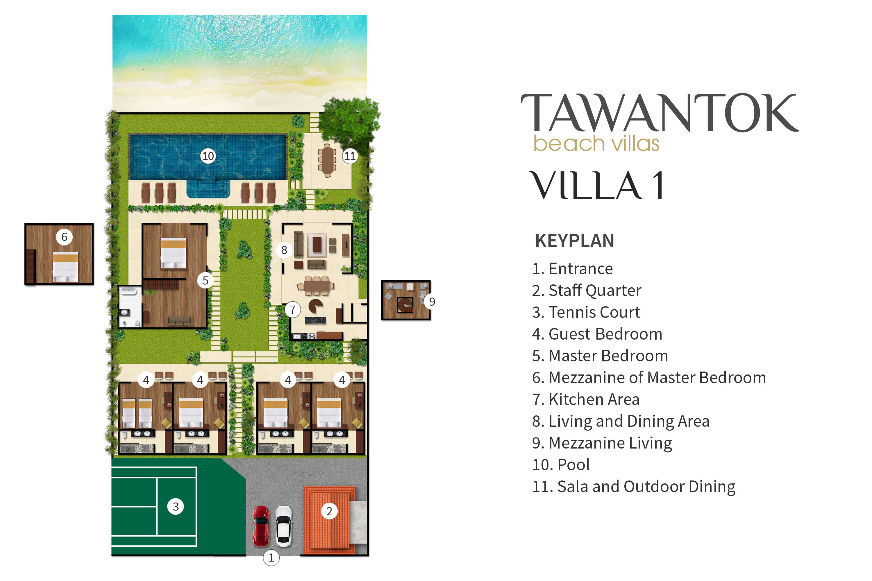 Tawantok Beach Villas – Villa 1
